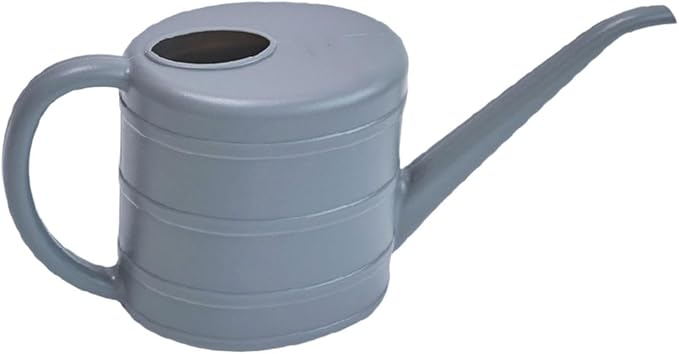 MYCENSE Watering Can Ergonomic Handle Easy to Use 2L Long Spout Water Can Watering Bucket for Flowers Kids Adults Yard Indoor Plants, Gray