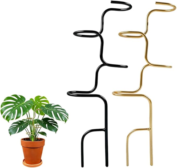 Plant Stakes, 2026 New Plant Support Stakes for Indoor Plants, Potted Stem Climbing Holders, Plant Sticks Support Tall for Indoor Monstera Tomato Orchid Potted Plants Flower (Mix 4PC)