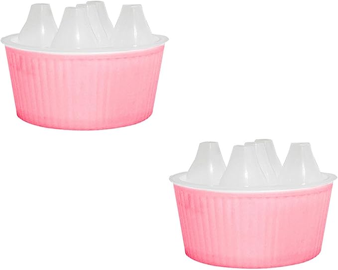Tulip Planter, Planting Pot 3/5 Hole Design Vertically Ribbed Body Sturdy Base, Bulb Planter for Hydroponic Growing for Tulips Daffodil Bulbs(5Hole-PK)