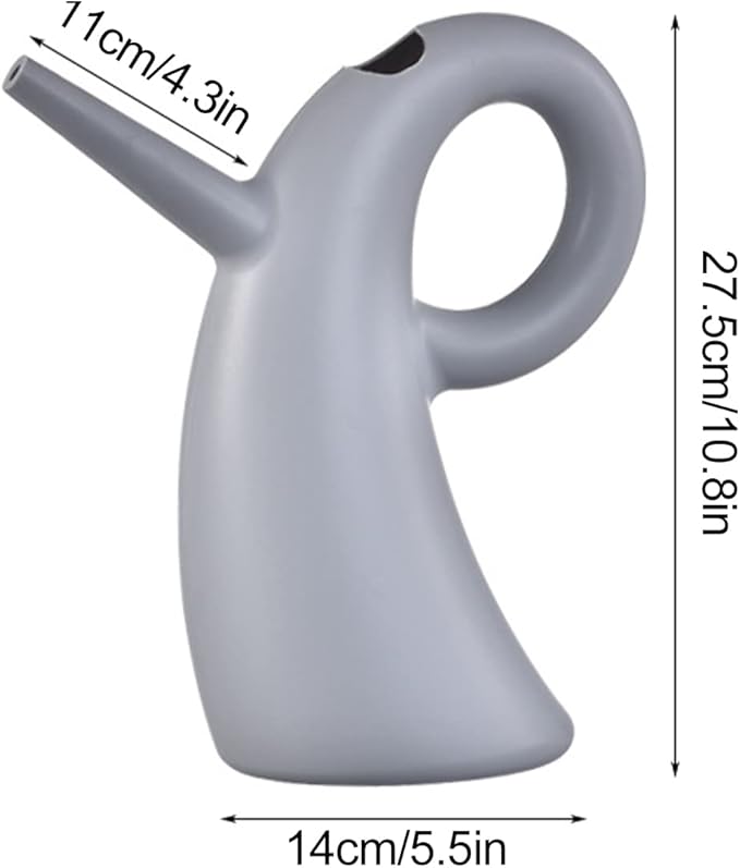 1.5L Watering Can for Indoor Outdoor Plants, Creative Sheep Horn Shape ABS Plastic Plant Small Watering Can for Indoor Plants, Long Spout Watering Cans for House Plant Garden Flower