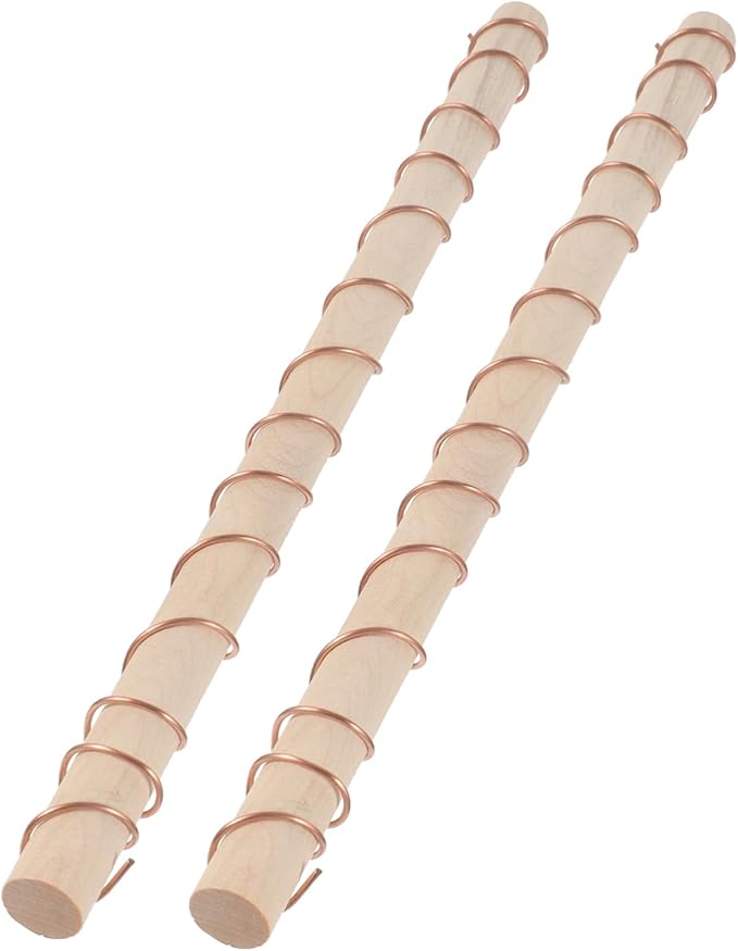 BESPORTBLE 4pcs Copper Wire Garden Antenna Stakes for Plant Support Copper Wire Coils with Winding Tool for Gardening for and Vines