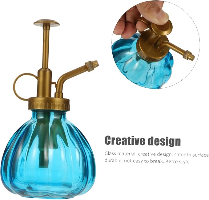Milisten 2pcs Retro Glass Plant Mister Spray Bottle Ergonomic Design for Precise Watering of and Bonsai Sprayers Gold Bronze Nozzles for Indoor Plant Care