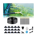 New drip Irrigation kit, Automatic Garden Watering System, Quick Connector and 360-degree Bending Dropper atomizing Copper Nozzle, Garden Plant Lawn Courtyard Watering System. (65FT)