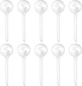 Plant Watering Globes, Self Watering Bulbs for Indoor & Outdoor Plants, Plastic Self-Watering Balls Irrigation Device Automatic Water System (Clear, Large 10 Pack)