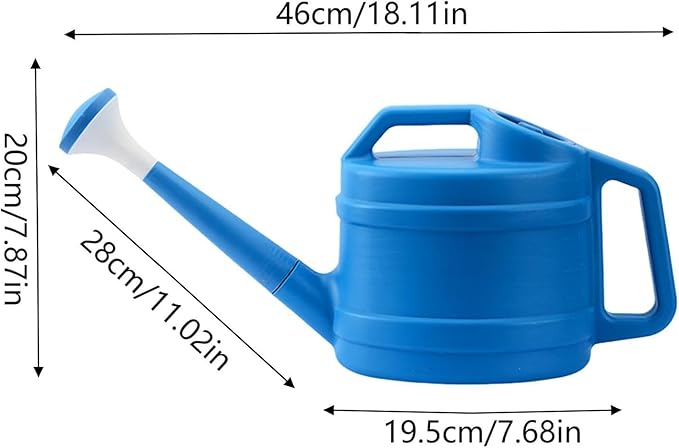 1 Gallon Indoor Watering Can with Removable Sprinkler Head and Handle, Plastic Long Spout Watering Can for Plants House Garden Indoor Bonsai Flower