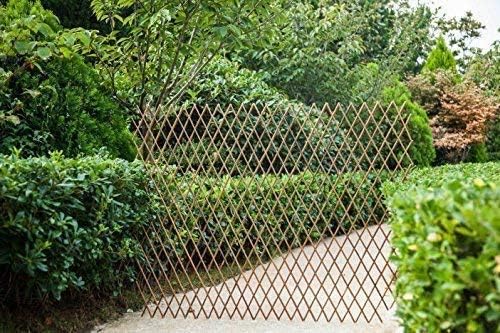 Sumery Nature Willow Trellis Expandable Plant Support Plant Climbing Lattices Trellis Willow Expandable Trellis Fence for Climbing Plants Support 36x92 Inch,Double Panel (2, Willow Wicker Fence)