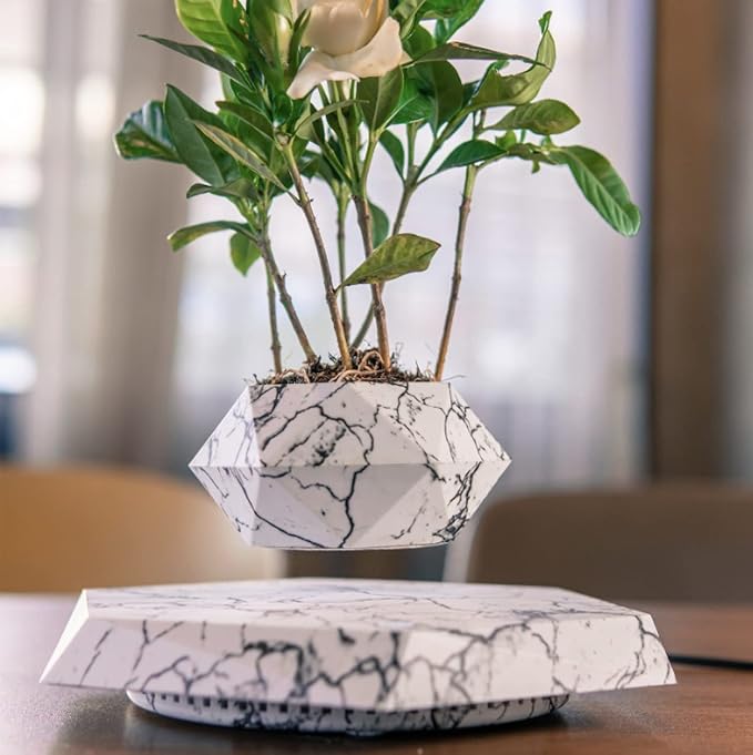 Floating Plant Pot Planter Suspension Air Bonsai Pot Flower Pot Levitating Plant Pot for Home Office