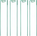 PFNRTH 4 Pack Plant Stakes,Plant Support Stakes for Two Sizes(16 or 32 Inches),Plant Stakes for Outdoor Plants,Garden Flower,Tomato(Green)