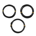 3 Rolls Bonsai Wire, 98 Feet Aluminum Bonsai Training Wires, 3 Sizes Plant Training Wires Black Plant Wires Aluminum Wire for Bonsai Tree Training Indoor DIY Crafts (1mm, 1.5mm, 2mm)