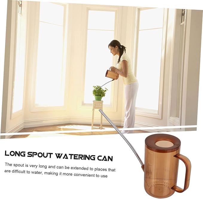 Toddmomy 1pc Ergonomic Handle Long Spout Watering Kettle Garden Supplies Nozzle for Plants