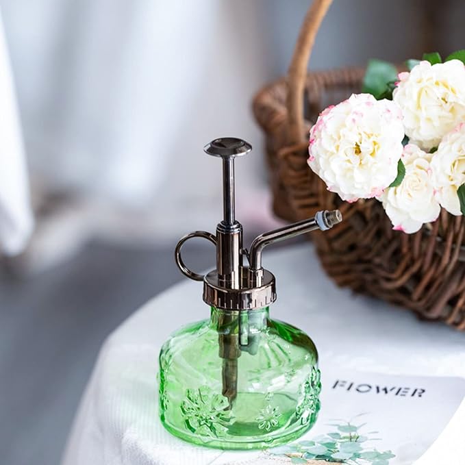 XXXFLOWER Glass Plant Mister Spray Bottle for Indoor Plant Spritzer Succulent Watering Bottle
