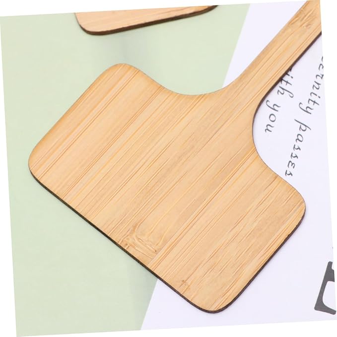 Kisangel 40pcs Thicken Bamboo Plant Labels Square Style Mini Decors for Seedling Boxes Easy to Use Garden Markers for Herbs Flowers and Vegetables
