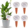Kalolary 4PCS Plant Watering Globes Self Watering Stakes Terracotta Drip Water Stakes﻿ Irrigation Watering Bulbs for Pot, Indoor, Outdoor, Vacation ﻿(White Conch)