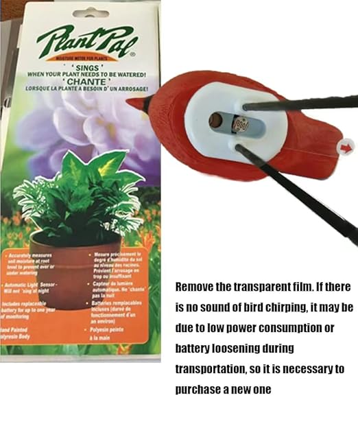 2X Soil Moisture Meter Watering Alarm Bird Plant Water Tester Hygrometer Sensor Gardening Tool Kit (Yellow)