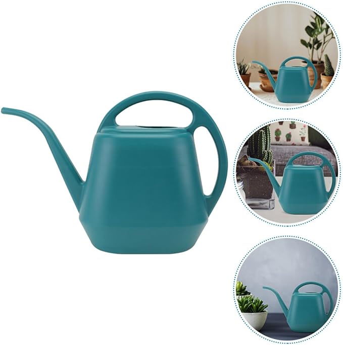 Long Spout Watering Can 2l Sprinkling Kettle for Indoor Outdoor Plants Succulent Gardening Water Pot in Dark Green