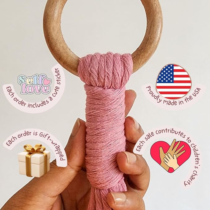 Macrame plant hanger 3ft beaded plant hanger for pots 4-8” for live plants indoor and outdoor decor hanging plant holder Boho décor Plant stand indoor Hanging planter for plant pots (Champagne Pink)
