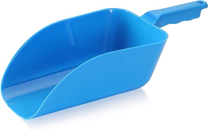 New Star Foodservice 34462 Polycarbonate Plastic Utility Ice Scoop. Blue, 64-Ounce