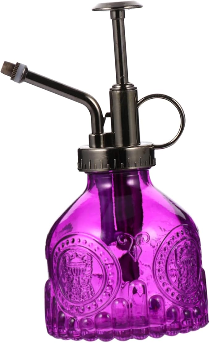UPKOCH Retro Glass Spray Bottle for Plants Refillable Watering Can Elegant Design for Use Lightweight Portable Watering