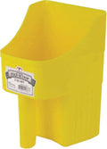 Little Giant® Plastic Enclosed Feed Scoop | Heavy Duty Durable Stackable Feed Scoop with Measure Marks | 3 Quart | Ranchers, Homesteaders and Livestock Farmers | Yellow