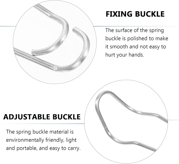 Yardwe Plant Climbing Support Buckle 50-Pack Adjustable Spring Clips for Garden Trellis Plant Clips for Climbing Plants Indoor Outdoor Stem Support Connecting Buckles
