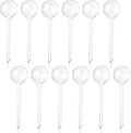 Pynqdfu 12 Pcs Large Plastic Self-Watering Bulbs,Clear Automatic Watering Globes,Clear Automatic Watering Bulbs for Plants,Graden,Flowers