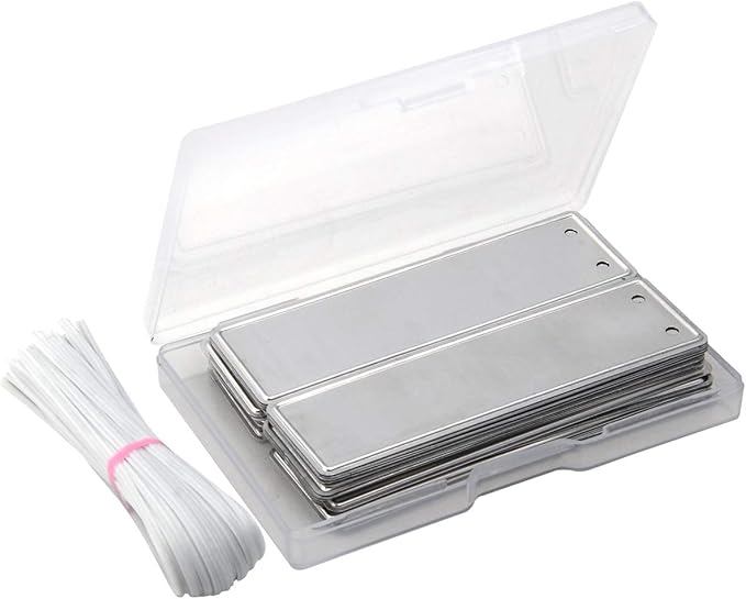 Coolrunner Metal Plant Labels, Aluminum Plant Tags, 6 Inch Wires Included (150)