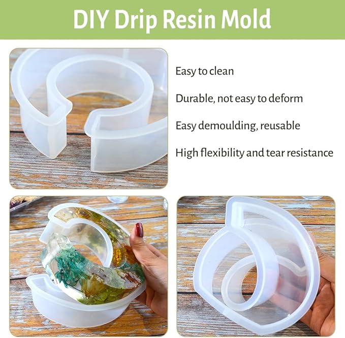 Wholesale Hydroponic Silicone Epoxy Resin Mold Round Frame Nordic Design Flower Plant Vase Concrete Mould with Plastic Bottles for Desktop Decoration Making, Home Decor