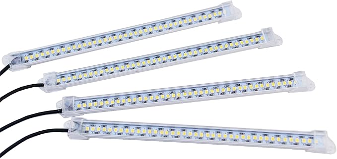 LED Grow Light for Plant Stand, Single-Driver Quad LED Light Strip for 9-Tier S-Shaped Modern Plant Shelf.