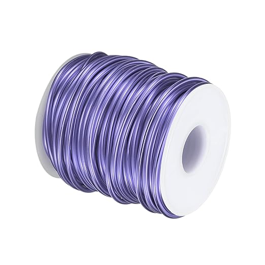 HARFINGTON Bonsai Wire Anodized Aluminum Training Wire Roll 2.5mm/10 Gauge 66ft Length Bendable Bonsai Tree Wire for Garden, Horticulture, Landscape, Planting, Purple