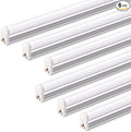 Barrina T5 4FT LED Shop Light, 2200lm,5000K Daylight White, 20W Utility Light Fixture, Ceiling and Under Cabinet Lights for Workshop Garage, Corded Electric with ON/Off Switch, 6 Pack