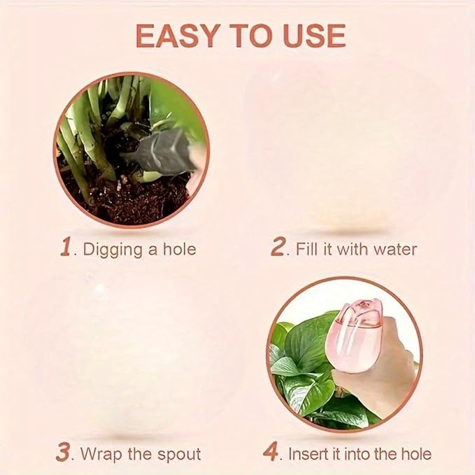 Ochine Tulips Self Watering Globes, Glass Plant Watering Globes, Self Watering Planter Insert, Automatic Plant Waterer Indoor, Plant Watering Devices, Plant Water Globes for Indoor Outdoor Plants