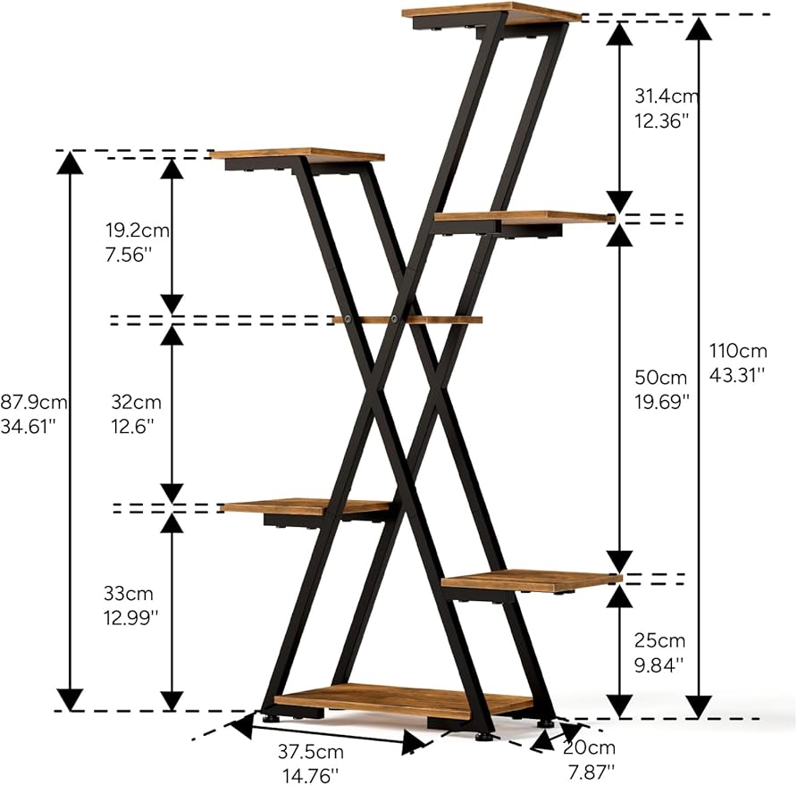 Plant Stand Indoor with Grow Lights: Large Multi-Tiered Metal Rack - Lighted Vertical Shelf with Timer for Flowers and Succulents