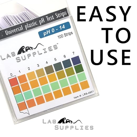 Plastic pH Test Strips, Universal Application (pH 0-14), 100 Strips | for Saliva, Soap, Urine, Food, Liquids, Water with Soil Testing, Lab Monitoring, etc.