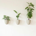 Make Good PlantPod Luxe Self-Watering Wall Planters (Set of 3, Stone) - Easy to Water and Install - Lightweight - Design Your Own Vertical Garden - Wall Planters for Indoor Plants