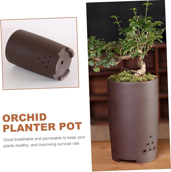 GALPADA Flower Pots for Indoor Plants Purple Sand Planters Drainage Safe Long-Lasting Use