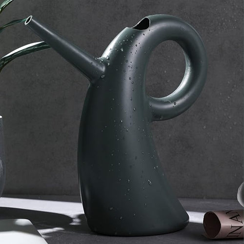 1.5L Watering Can for Indoor Outdoor Plants, Creative Sheep Horn Shape ABS Plastic Plant Small Watering Can for Indoor Plants, Long Spout Watering Cans for House Plant Garden Flower