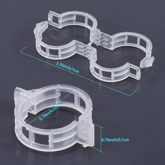 100Pcs Plant Support Clips Reusable Plastic Garden Clips Trellis Clips for Tomato Cucumber Vine Climbing Plants Indoor Outdoor Stem Support Monstera Pothos Orchid Clematis