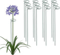 Thealyn 12 Pack 18 Inch Plant Support Stakes, Metal Single stemmed Flower Support Hoops，Garden Plant Stakes Plant Prop for Amaryllis Orchid Lily Rose Peony Tomatoes Gladiolus