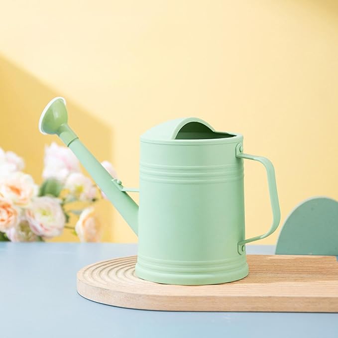 Watering Can for Plants,Garden Flower Watering Can with Long Spout and Adjustable Shower Head for Indoor Outdoor Plants,Durable Garden Supplies, Sprinkler Head Spout for Flowers Succulents (Green)