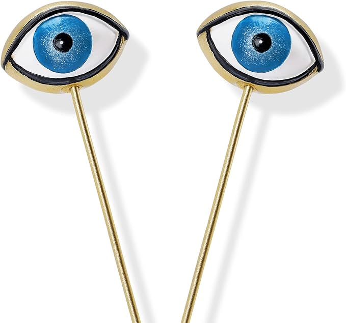 Tuitessine Resin Plant Eyes Stakes Set of 2, Eyeball Garden Plant Accessory, Evil Eye Plant Picks, Indoor Outdoor Plant Pot Decoration, Plant Lover, Plant Mom, Plant Lady Idea