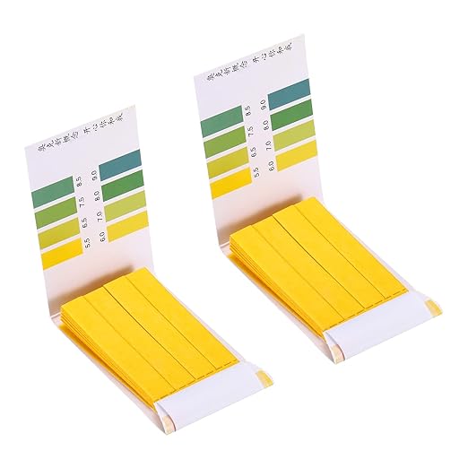 PATIKIL PH Test Strips 5.5-9.0, 2 Pack 160 Indicator Papers Litmus Tester for Water Food Soil Alkaline Acid Testing