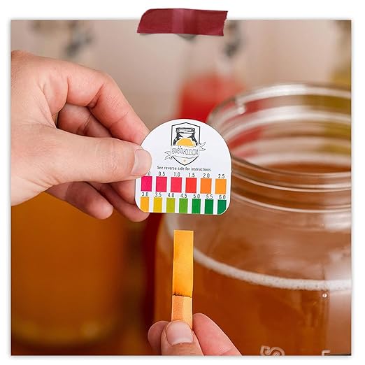 Fermentaholics Kombucha & Fermentation pH Test Strips – Instant Read pH Strips Dispenser for Brewing & Fermentation, pH Range 0–6 (pH Roll Dispenser)