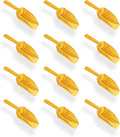 Super Z Outlet 5.5" Mini Acrylic Plastic Kitchen Scoops for Weddings, Candy Dessert Buffet, Ice Cream, Protein Powders, Coffee, Tea (Gold)