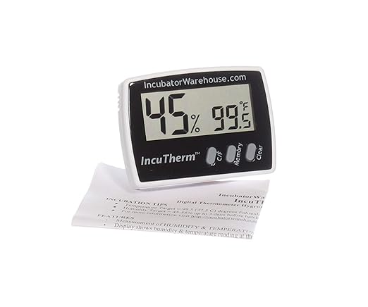 IncuTherm Digital Thermometer Hygrometer with Min/Max Memory