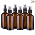 Hydior 4oz Amber Glass Spray Bottle for Essential Oil, Empty Fine Mist Spray Bottle, 6 Pack