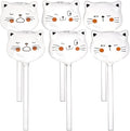 SOUJOY 6 Pieces Self Watering Bulb, Glass Plant Watering Globes, Hand Blown Cat Shape Automatic Watering Spike Device for Indoor and Outdoor Plants