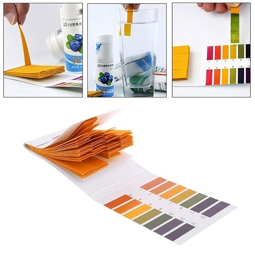 Utoolmart pH Test Strips, 320PCS Full Range 1-14 Litmus Paper pH Soap Making Testing Strips for Water Saliva Urine Soil, Drinks, 4 Packs