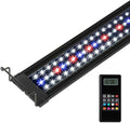 WaterRebirth Wireless Remote Full Spectrum Aquarium LED Light Strip - Ultra-Thin Design with Timer & RGB Modes for Fish Tank Plants (24-30”)