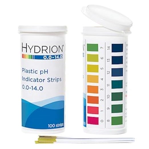 5920040 pHydrion 9800 Plastic pH Indicator Strips, 0.0 to 14.0, flip top Vial Packaging