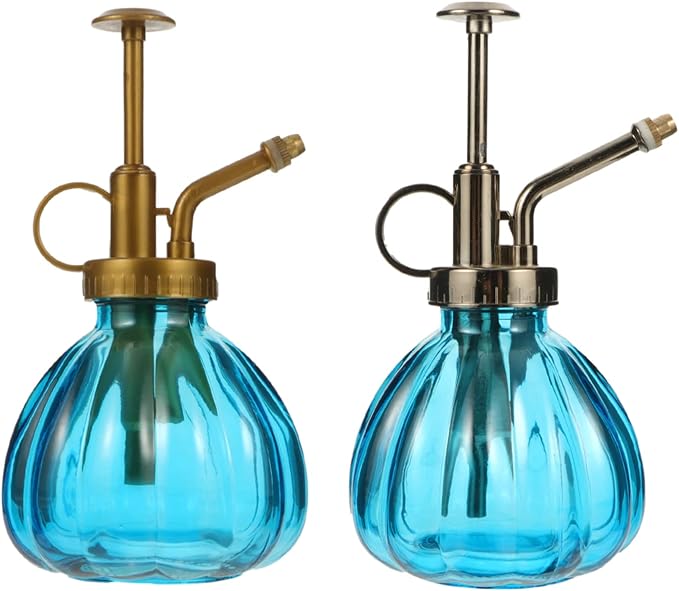 SUPVOX 2pcs Glass Plant Mister Spray Bottles Retro Design for Bonsai Plants Watering
